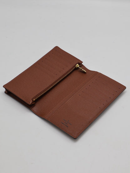 LOUIS VUITTON 經典老花雙折長夾