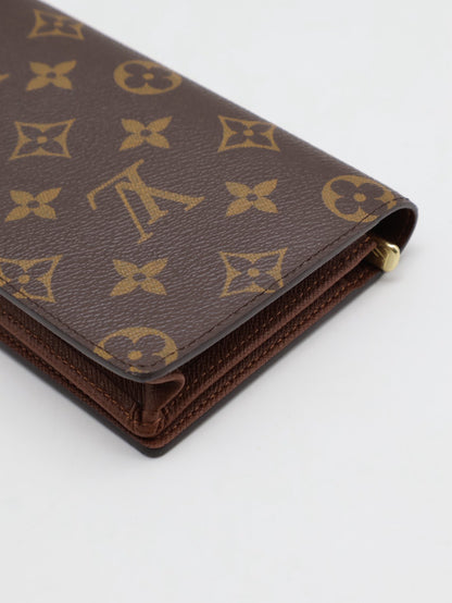 LOUIS VUITTON 經典老花雙折長夾