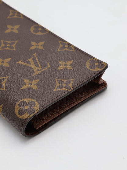 LOUIS VUITTON 經典老花雙折長夾