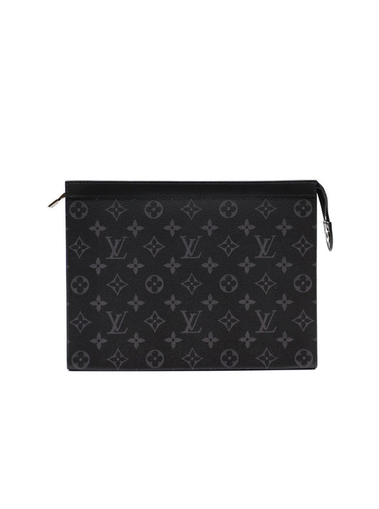 LOUIS VUITTON Pochette Voyage手拿包 - MM灰老花