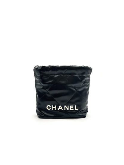 CHANEL 22 Mini bag - 黑底白字