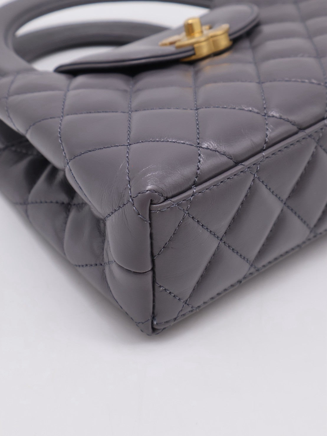 CHANEL Mini Kelly - 深灰金