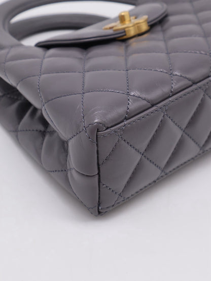 CHANEL Mini Kelly - 深灰金