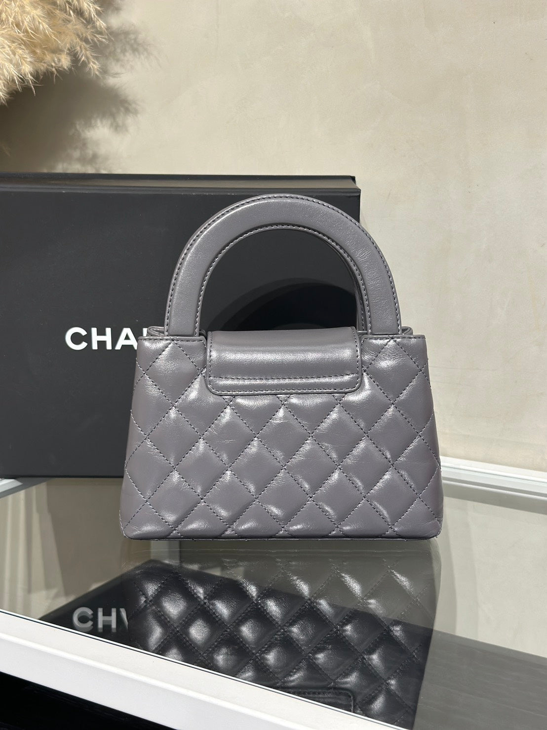 CHANEL Mini Kelly - 深灰金