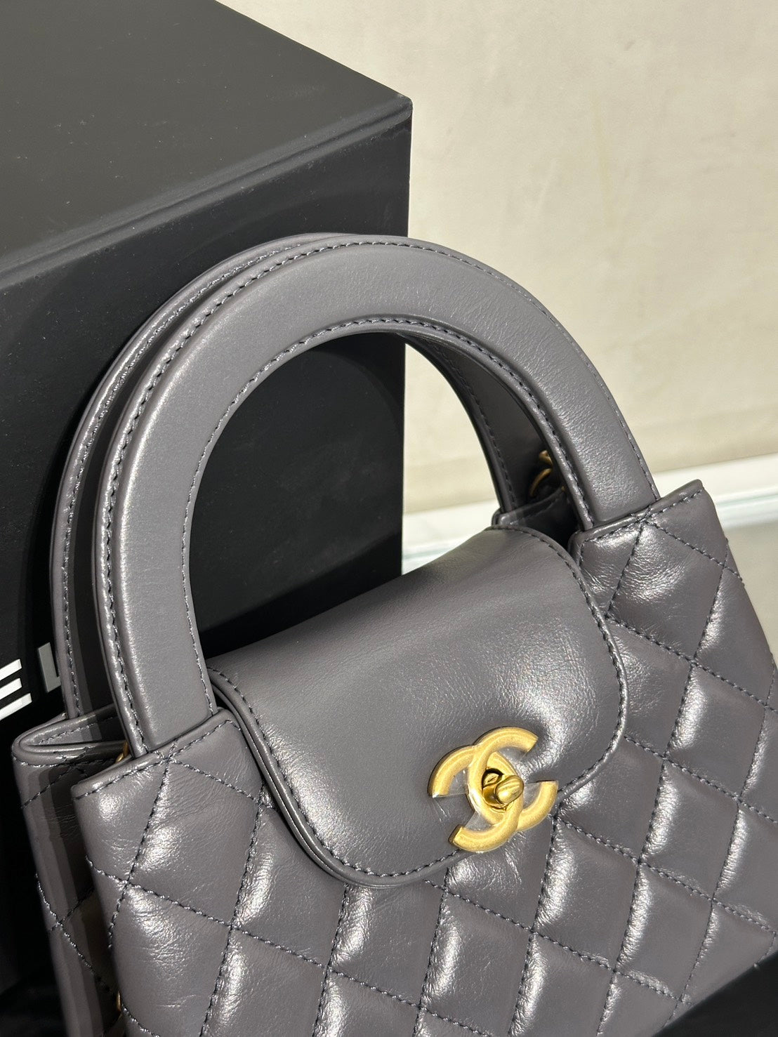 CHANEL Mini Kelly - 深灰金
