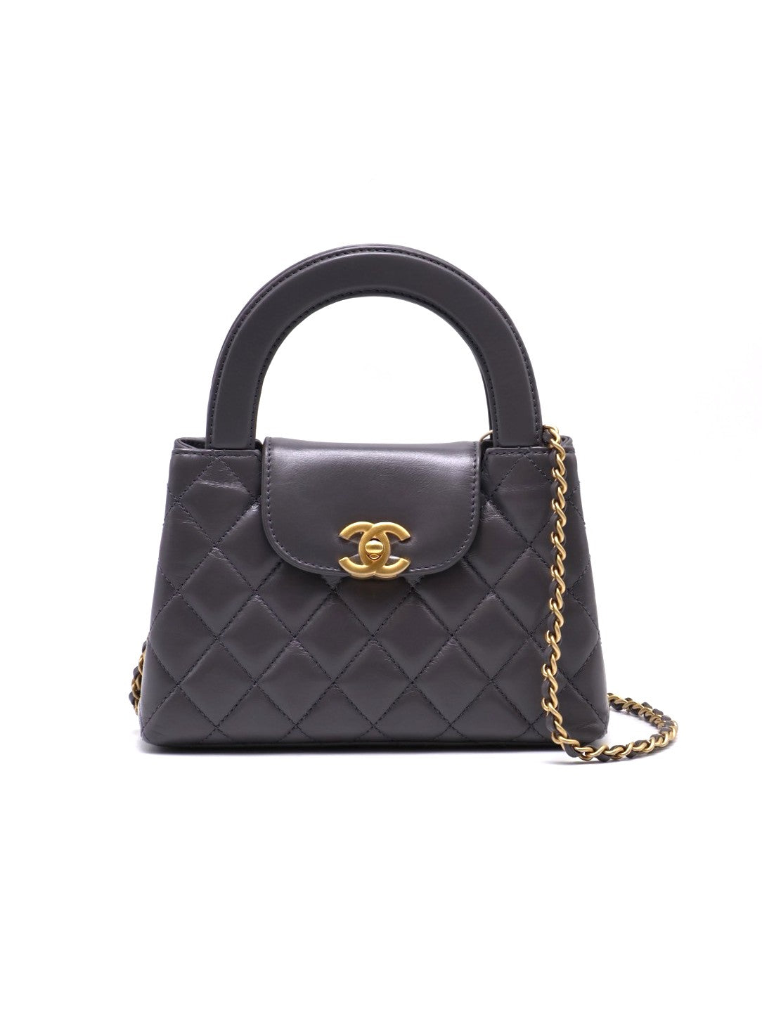 CHANEL Mini Kelly - 深灰金