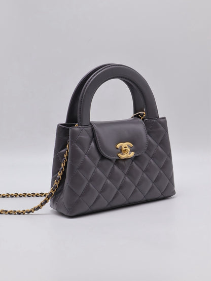 CHANEL Mini Kelly - 深灰金