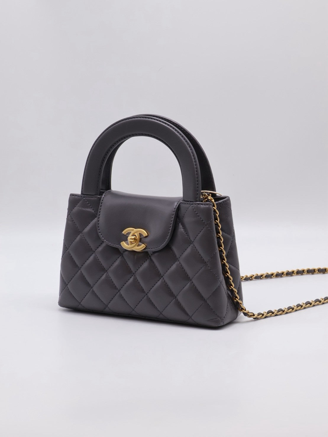 CHANEL Mini Kelly - 深灰金