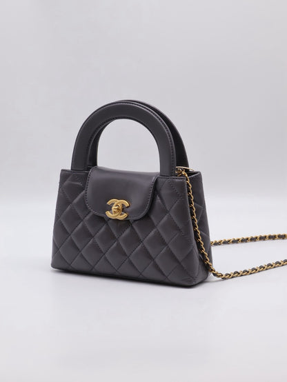 CHANEL Mini Kelly - 深灰金