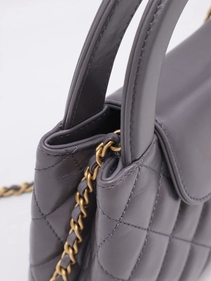 CHANEL Mini Kelly - 深灰金