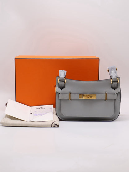 HERMES Jypsiere Mini - Bleu Glacier 8U 冰川藍金 W