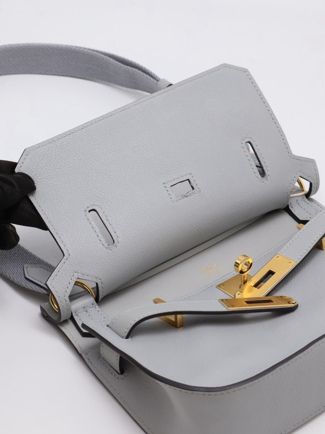 HERMES Jypsiere Mini - Bleu Glacier 8U 冰川藍金 W