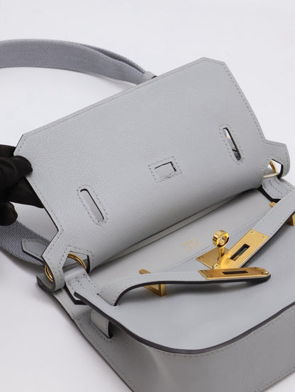 HERMES Jypsiere Mini - Bleu Glacier 8U 冰川藍金 W