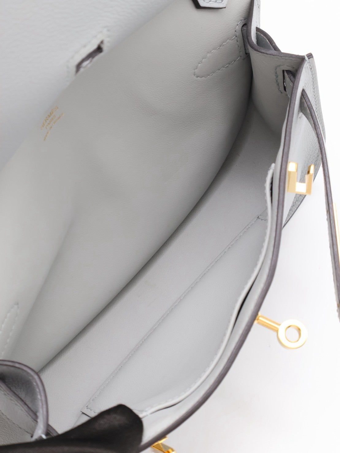 HERMES Jypsiere Mini - Bleu Glacier 8U 冰川藍金 W