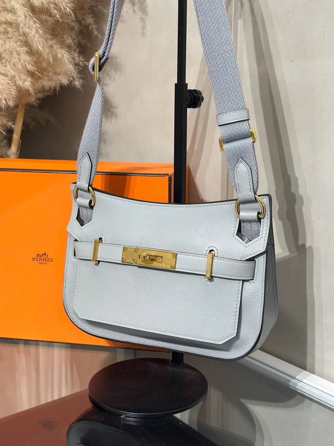 HERMES Jypsiere Mini - Bleu Glacier 8U 冰川藍金 W