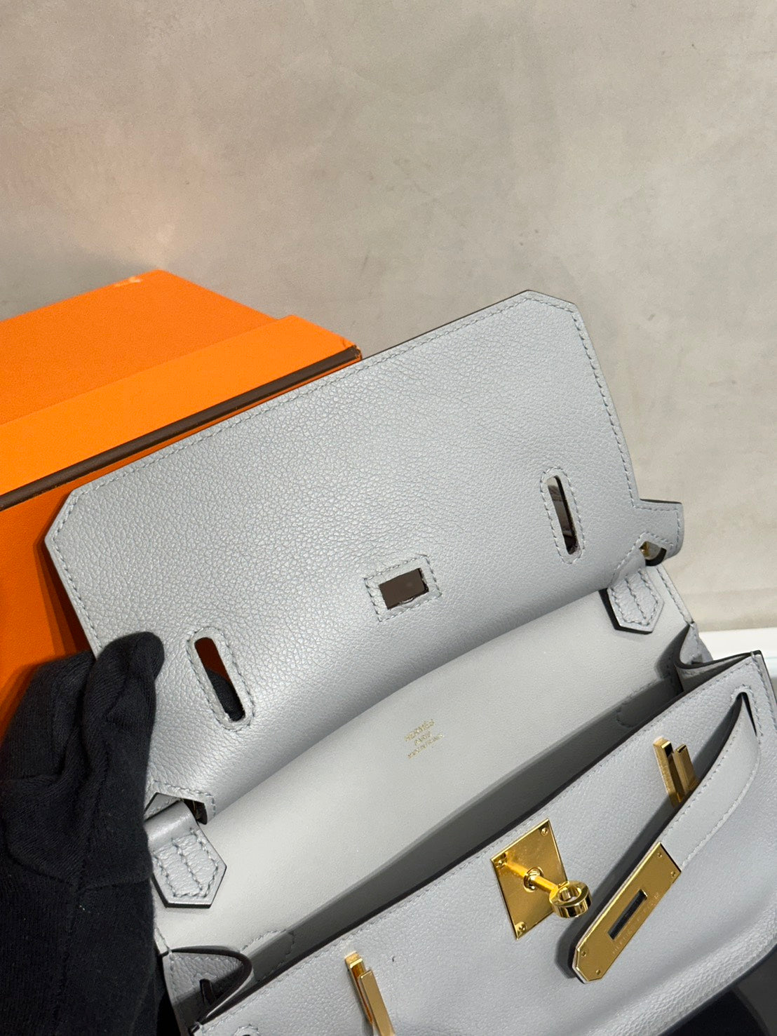 HERMES Jypsiere Mini - Bleu Glacier 8U 冰川藍金 W
