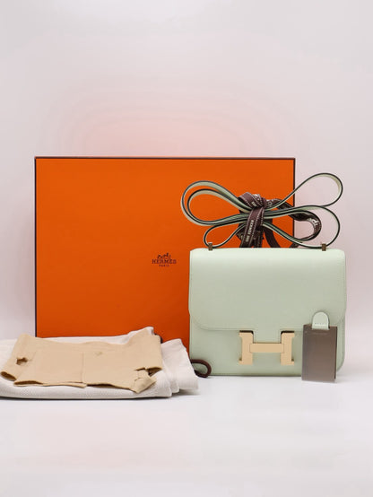 HERMES Mini Constance 19 - Vert Fizz 0S 氣泡綠香檳金 B