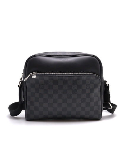 LOUIS VUITTON  Dayton棋盤格記者包 - 小號黑