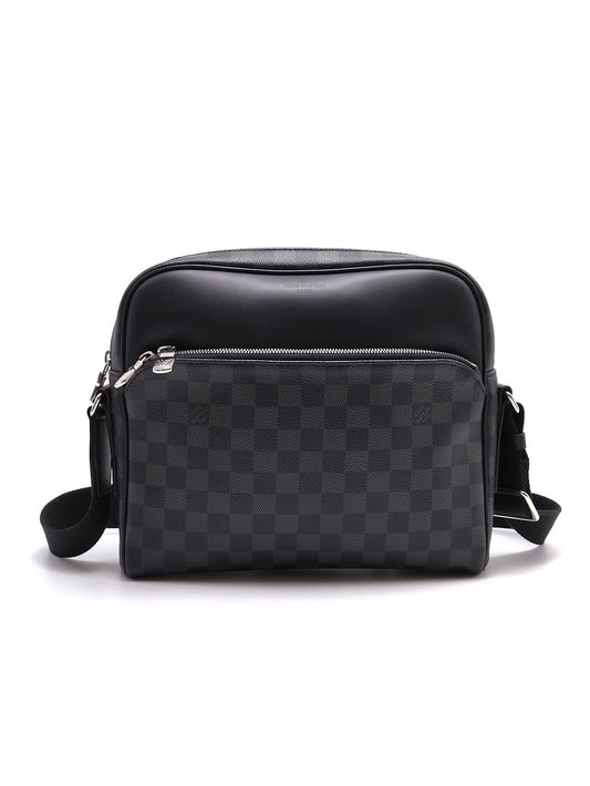 LOUIS VUITTON  Dayton棋盤格記者包 - 小號黑