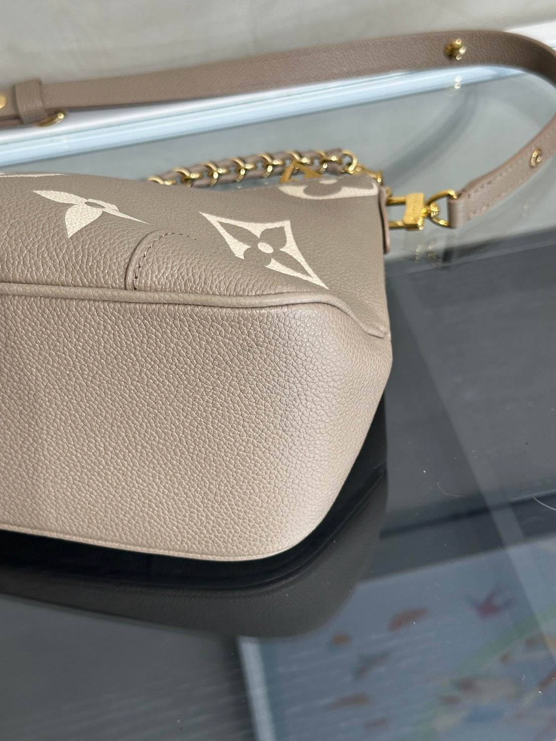 LOUIS VUITTON Boulogne牛角包 - PM斑鳩灰