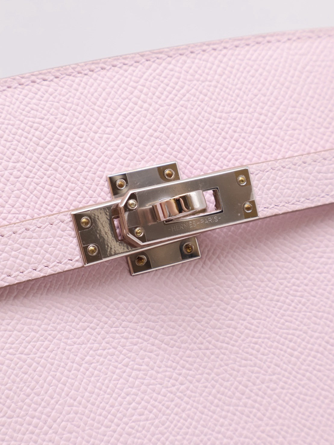 HERMES Kelly sport PM - Mauve Pale 09 夢幻粉銀 B