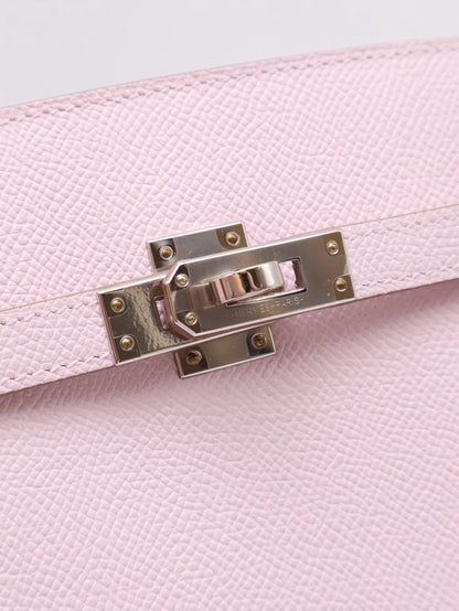 HERMES Kelly sport PM - Mauve Pale 09 夢幻粉銀 B