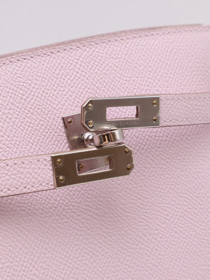 HERMES Kelly sport PM - Mauve Pale 09 夢幻粉銀 B