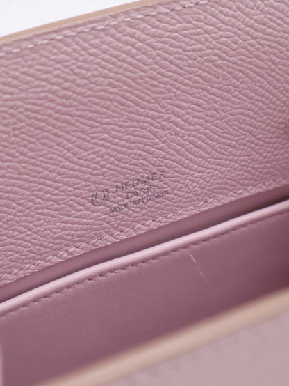 HERMES Kelly sport PM - Mauve Pale 09 夢幻粉銀 B