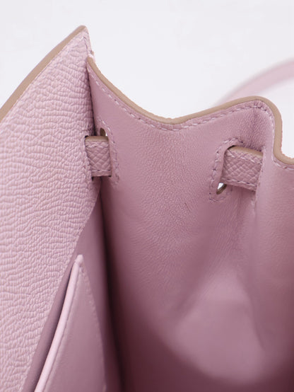 HERMES Kelly sport PM - Mauve Pale 09 夢幻粉銀 B