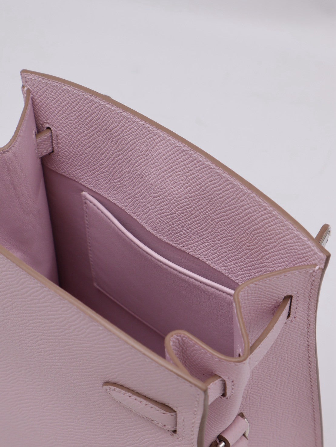 HERMES Kelly sport PM - Mauve Pale 09 夢幻粉銀 B