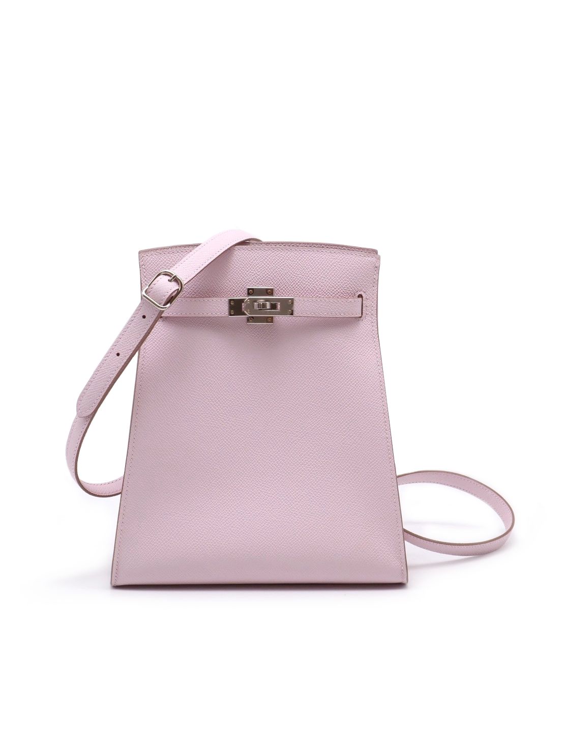 HERMES Kelly sport PM - Mauve Pale 09 夢幻粉銀 B