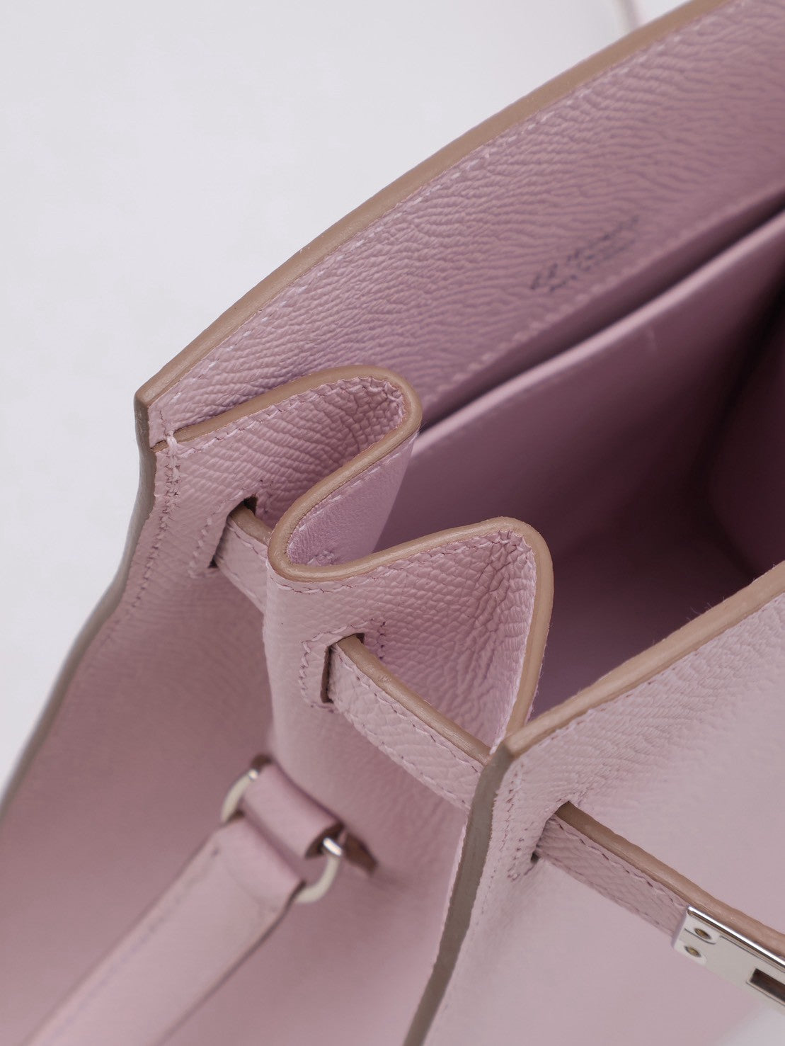 HERMES Kelly sport PM - Mauve Pale 09 夢幻粉銀 B