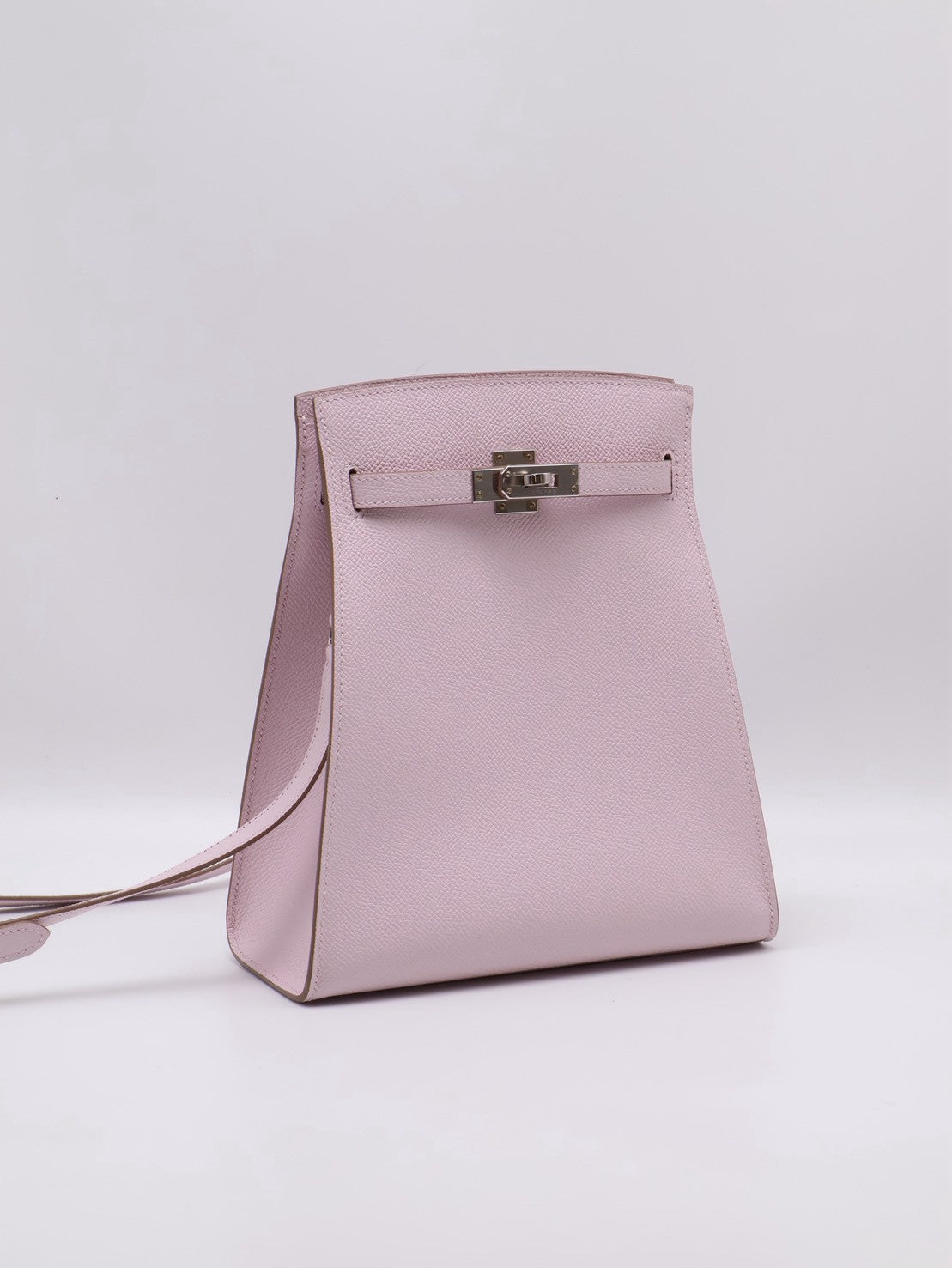 HERMES Kelly sport PM - Mauve Pale 09 夢幻粉銀 B