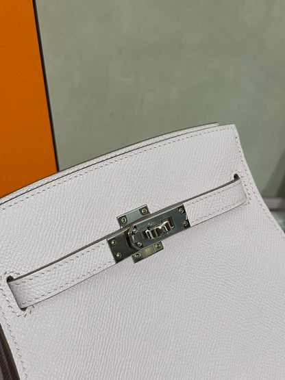 HERMES Kelly sport PM - Mauve Pale 09 夢幻粉銀 B
