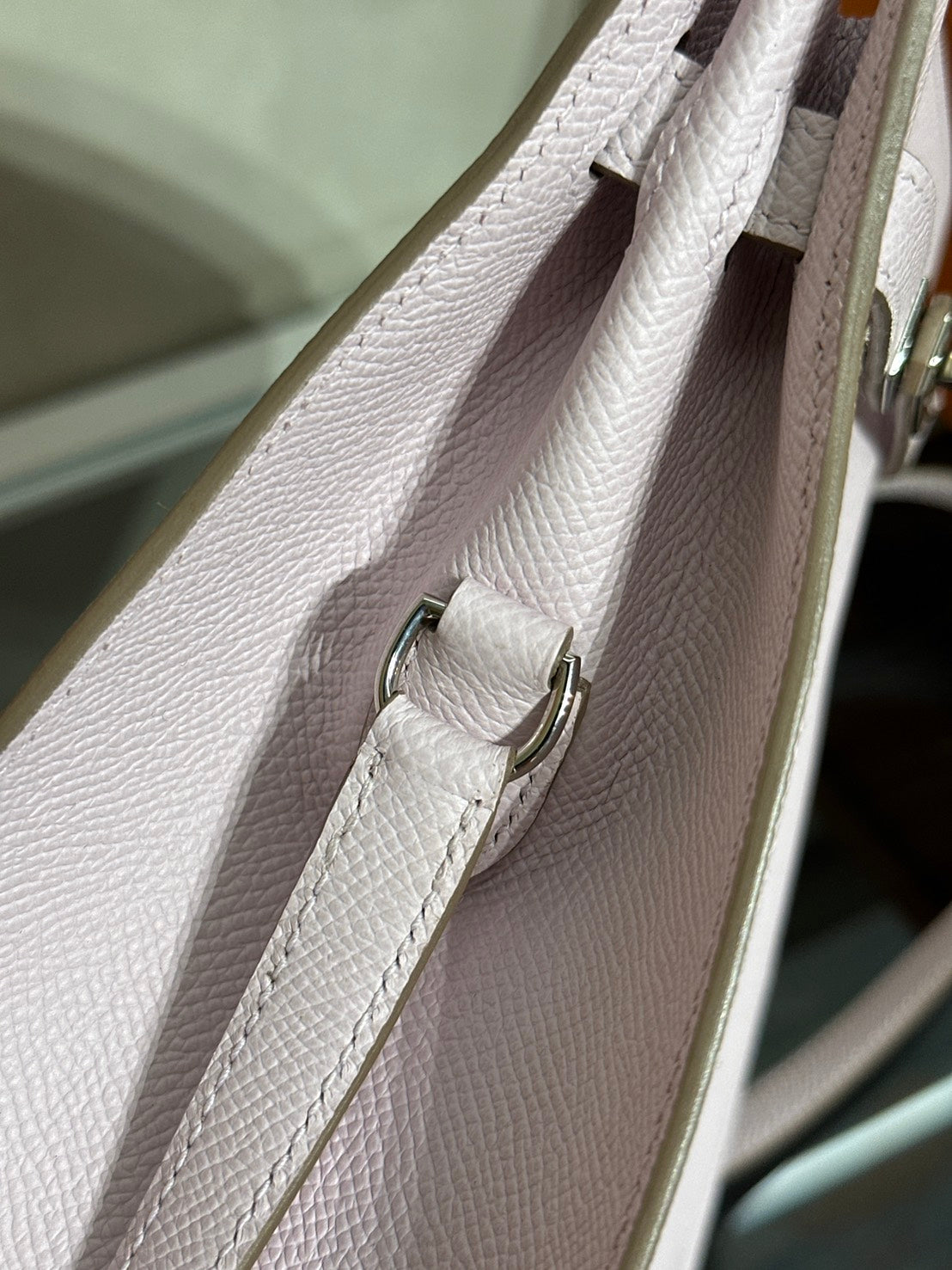 HERMES Kelly sport PM - Mauve Pale 09 夢幻粉銀 B