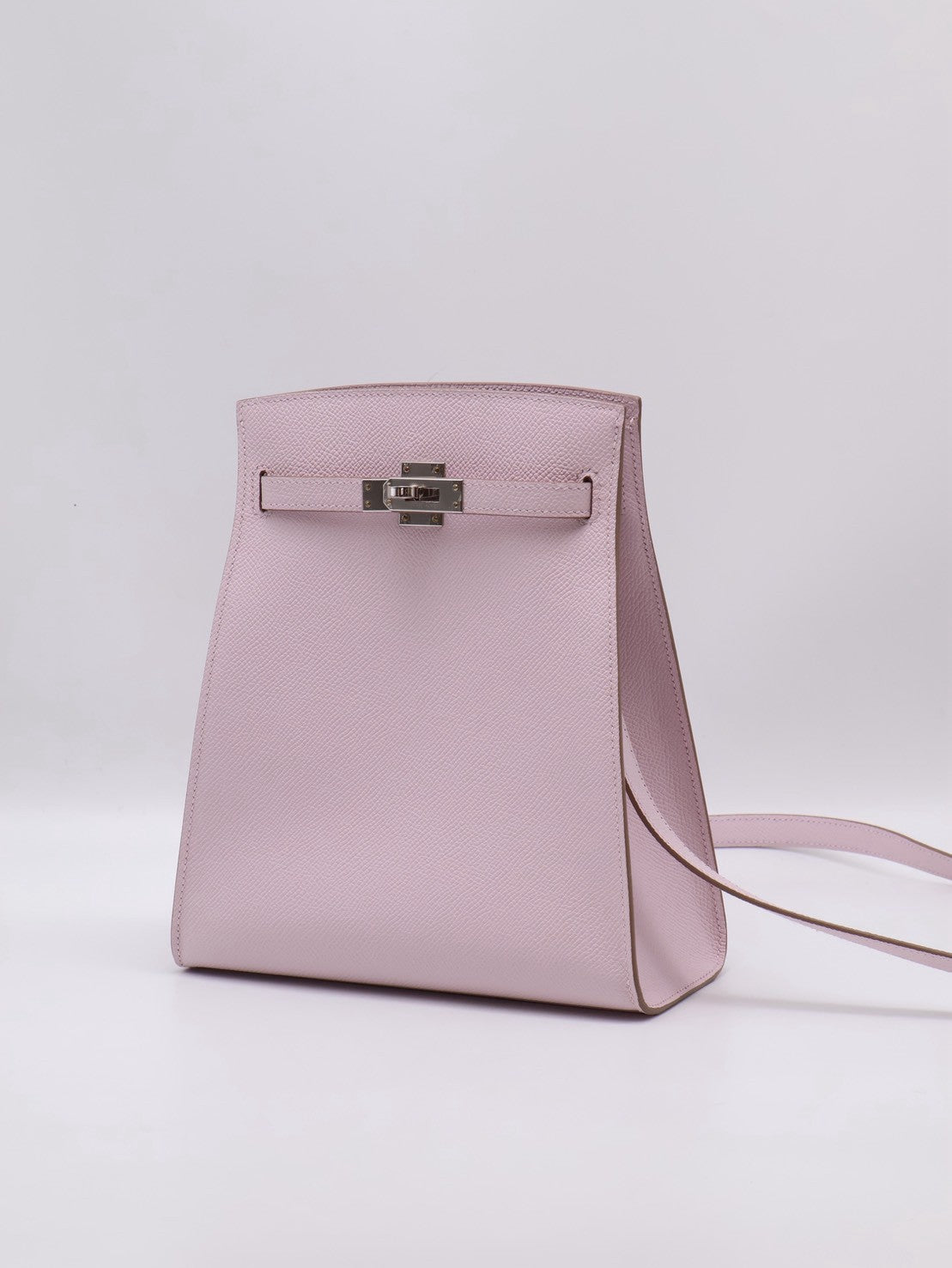HERMES Kelly sport PM - Mauve Pale 09 夢幻粉銀 B