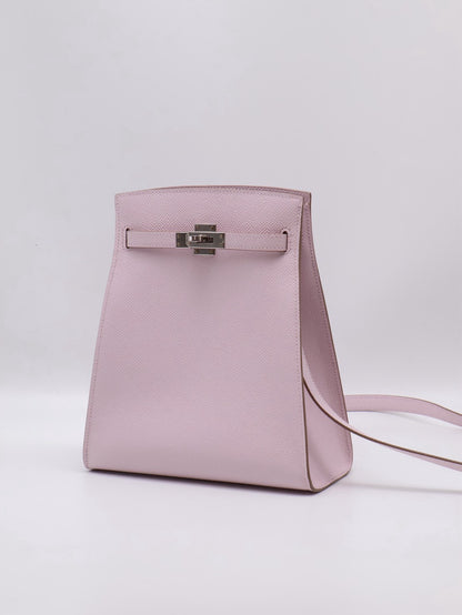HERMES Kelly sport PM - Mauve Pale 09 夢幻粉銀 B