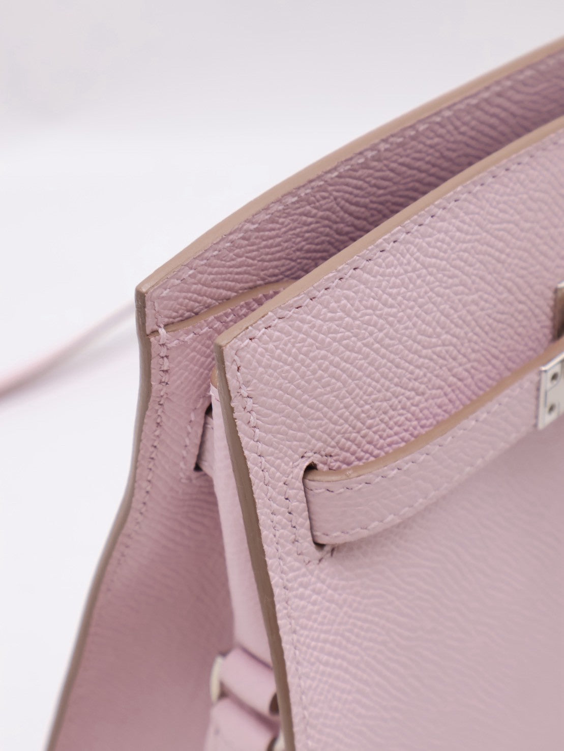 HERMES Kelly sport PM - Mauve Pale 09 夢幻粉銀 B