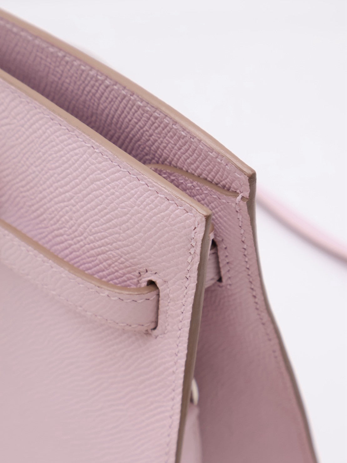 HERMES Kelly sport PM - Mauve Pale 09 夢幻粉銀 B