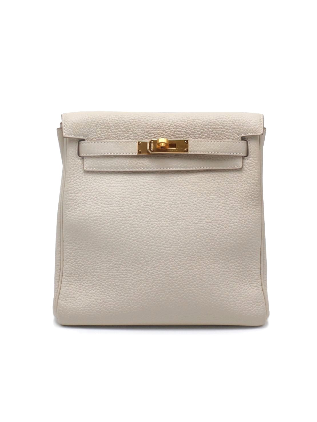 HERMES Kelly Ado PM- Craie 10 奶昔白金