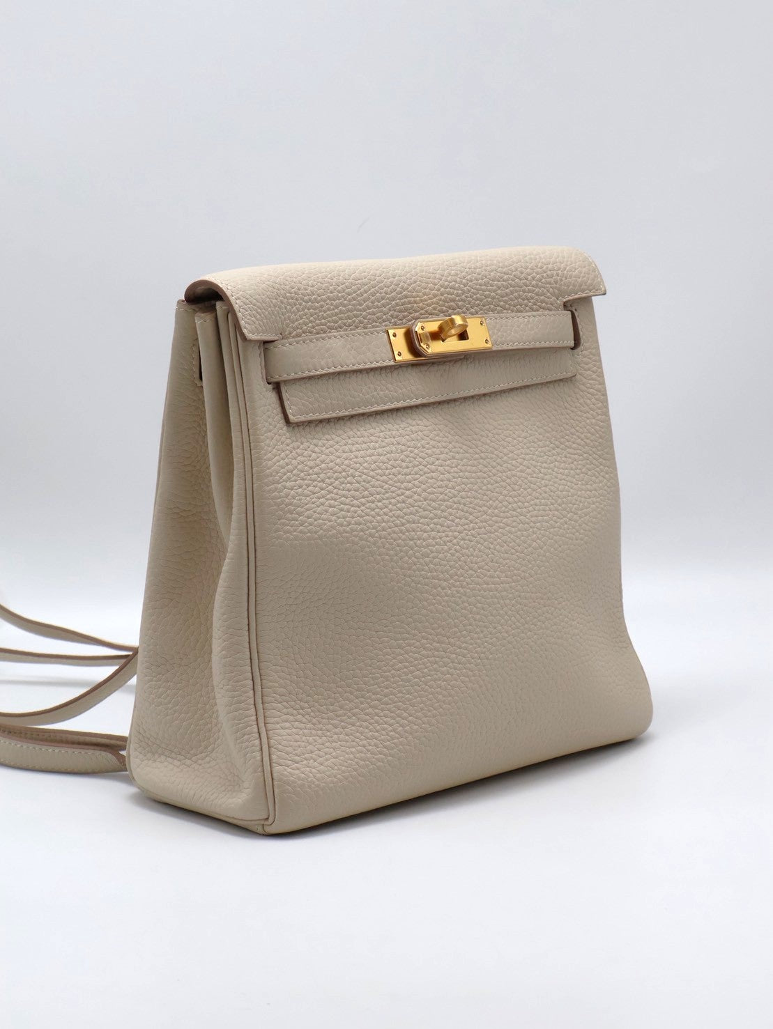 HERMES Kelly Ado PM- Craie 10 奶昔白金