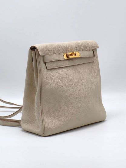 HERMES Kelly Ado PM- Craie 10 奶昔白金