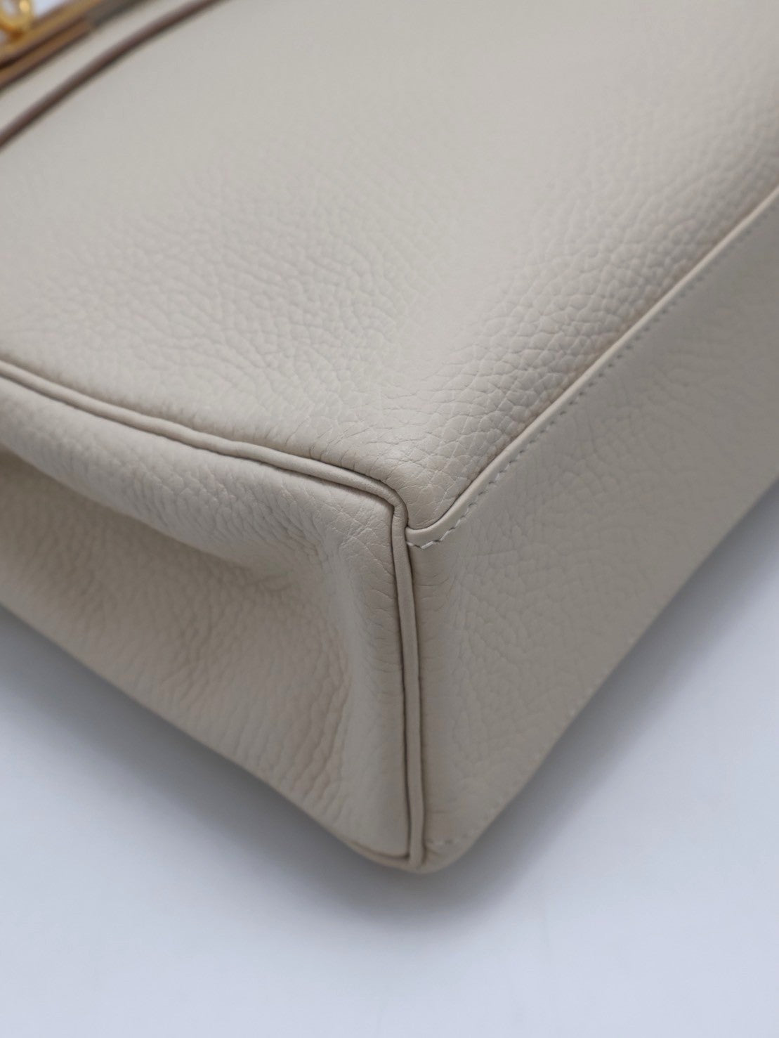 HERMES Kelly Ado PM- Craie 10 奶昔白金
