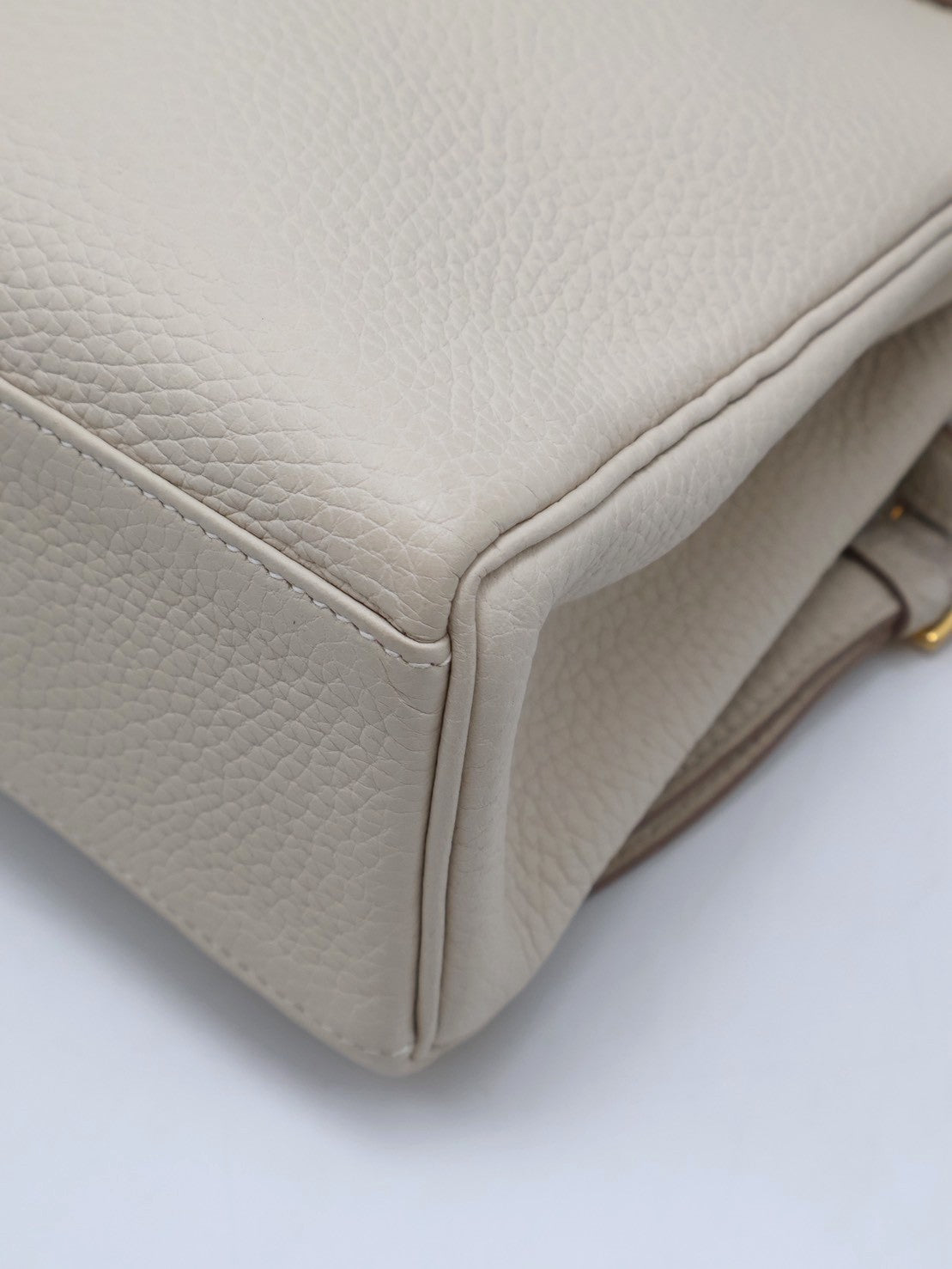 HERMES Kelly Ado PM- Craie 10 奶昔白金