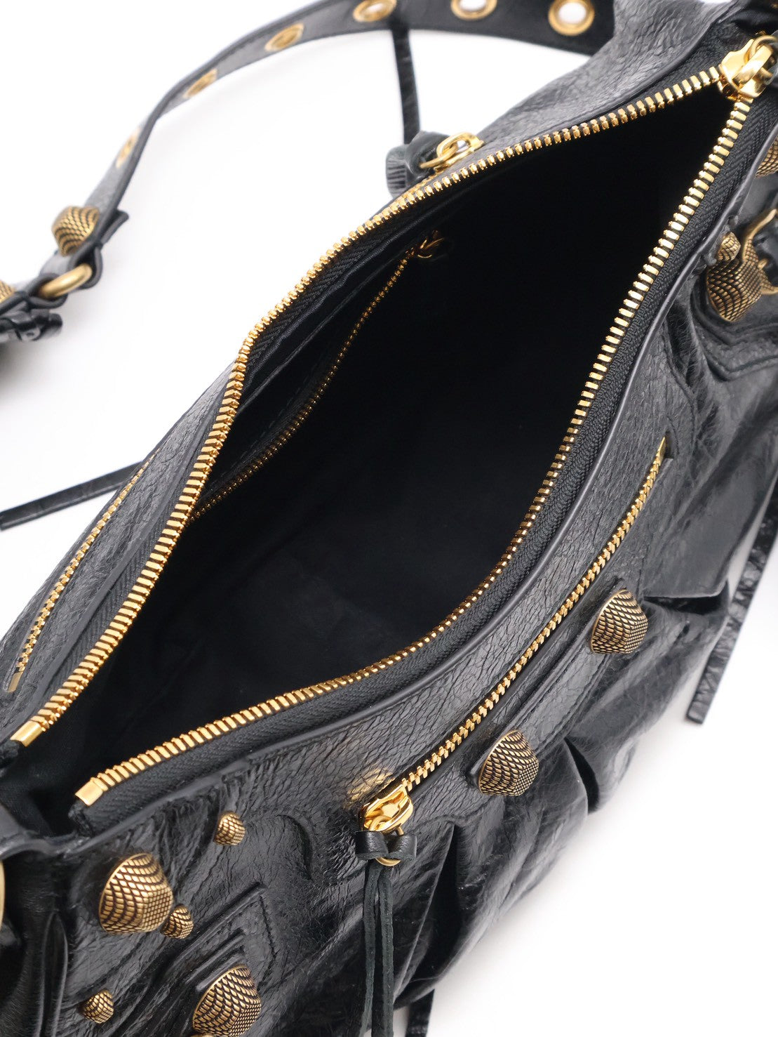 Balenciaga Le cagole半月機車包 - S黑金