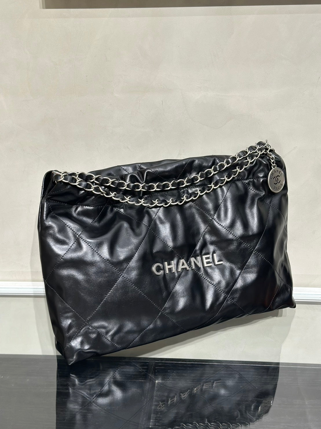 CHANEL 22 Bag - 橫版黑銀