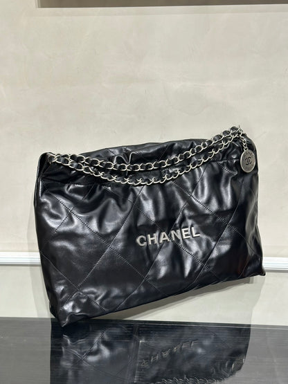 CHANEL 22 Bag - 橫版黑銀