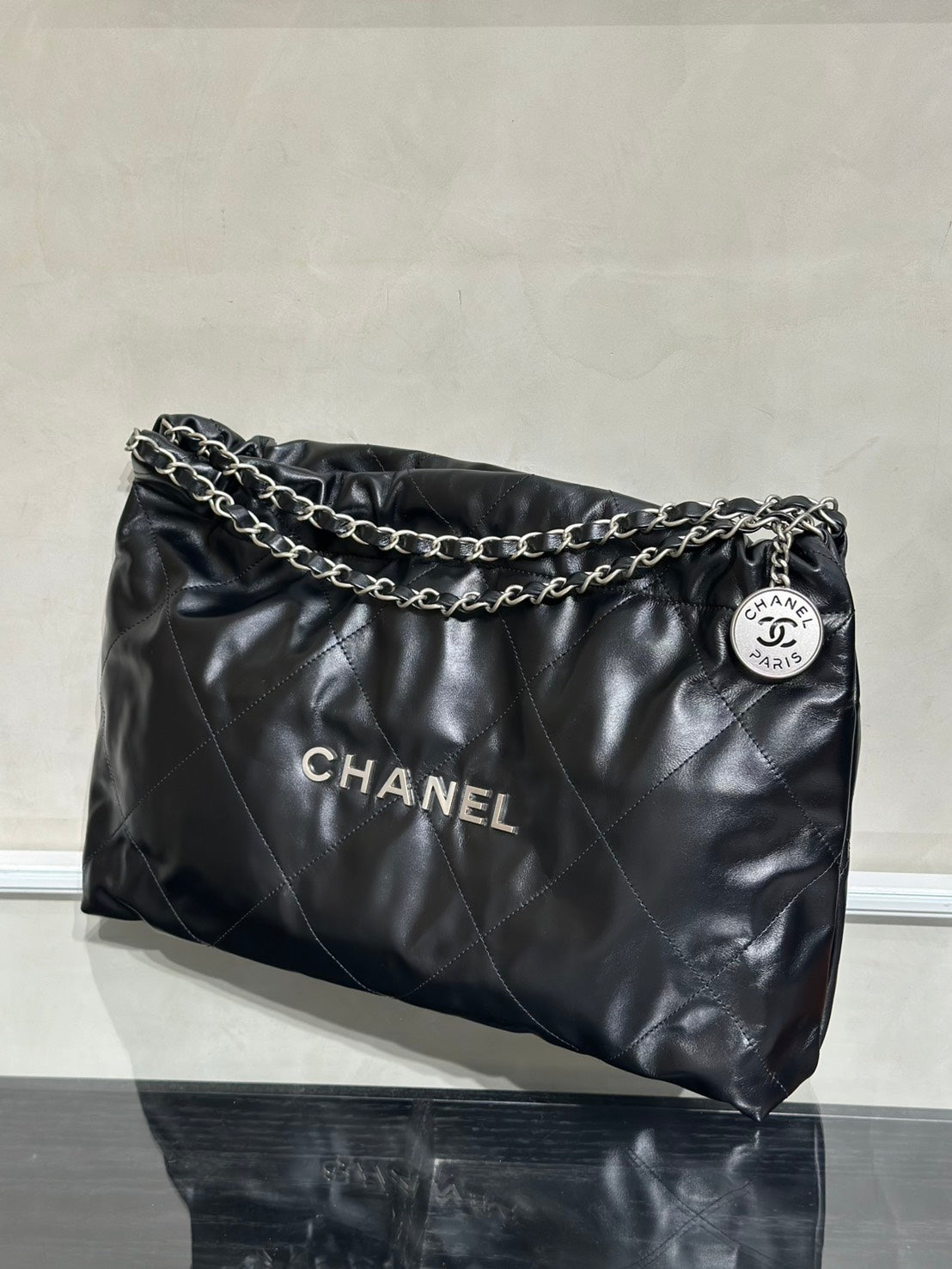 CHANEL 22 Bag - 橫版黑銀