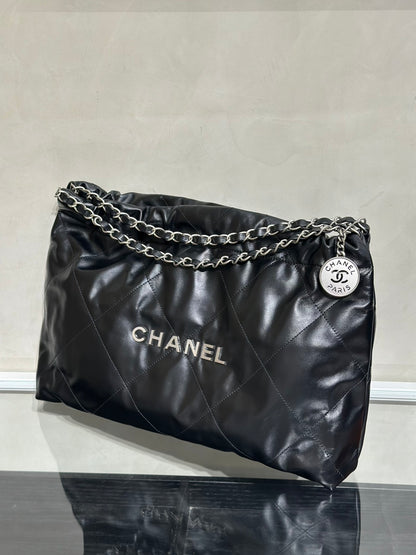 CHANEL 22 Bag - 橫版黑銀