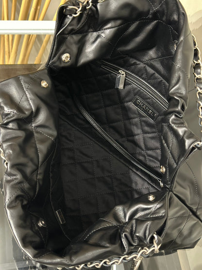 CHANEL 22 Bag - 橫版黑銀